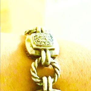 David Yurman tourmaline and diamond bracelet.